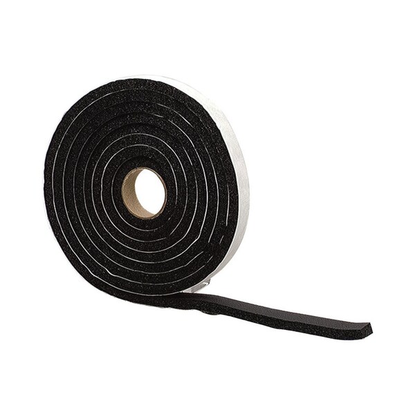 M-D Building Products Black PVC Weather Stripping Tape For Sponge Window Seal 120 in. L X 0.25 in. 43155 - main